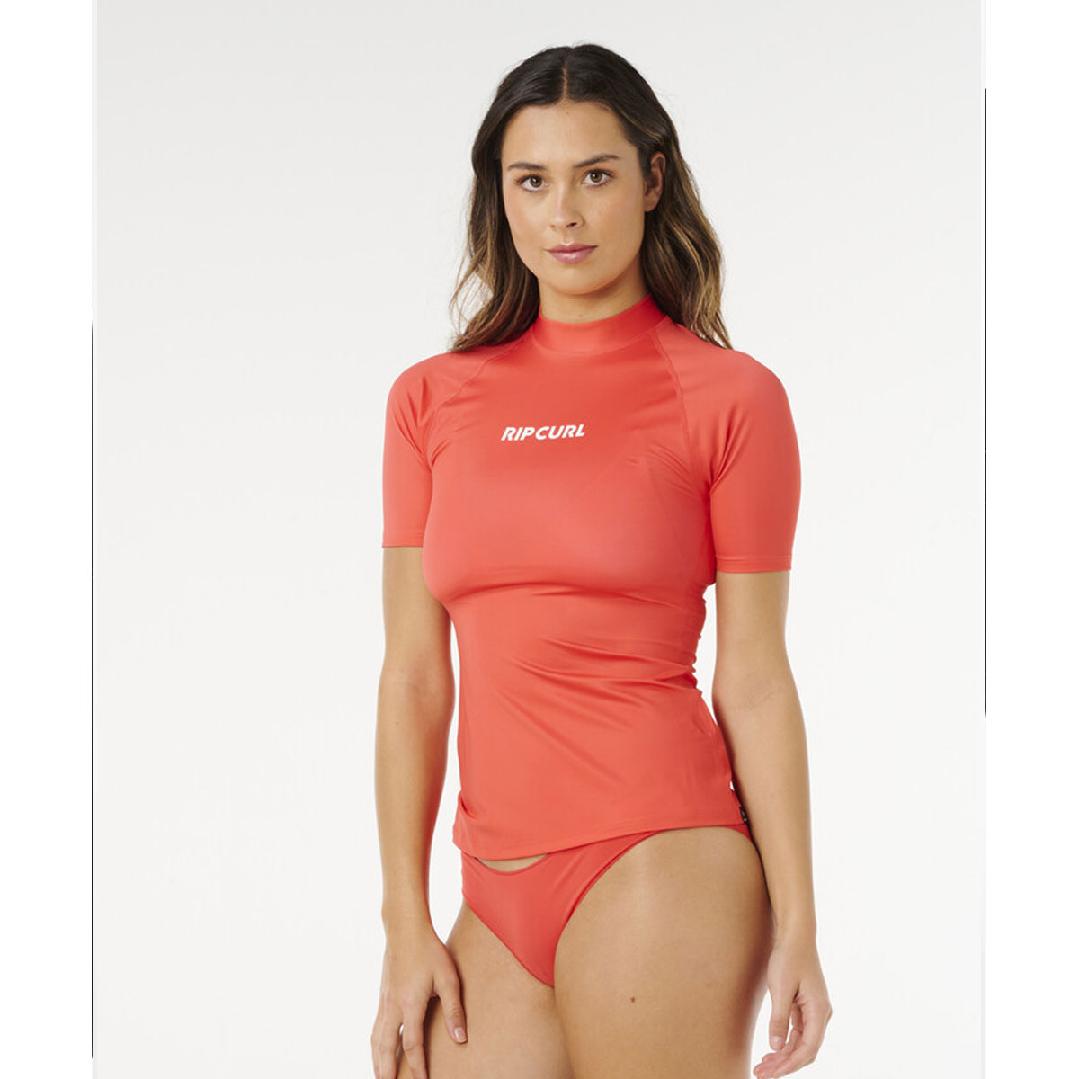 Rip Curl rashguard dam classic surf ss upf röd