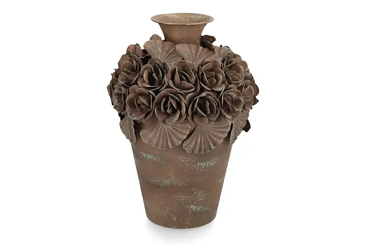 Ofelia Floral Brown Vase - 30 cm - 3