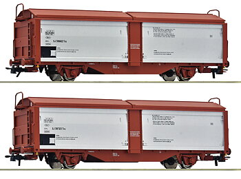 2 piece set: Sliding roof/sliding wall wagon, SJ