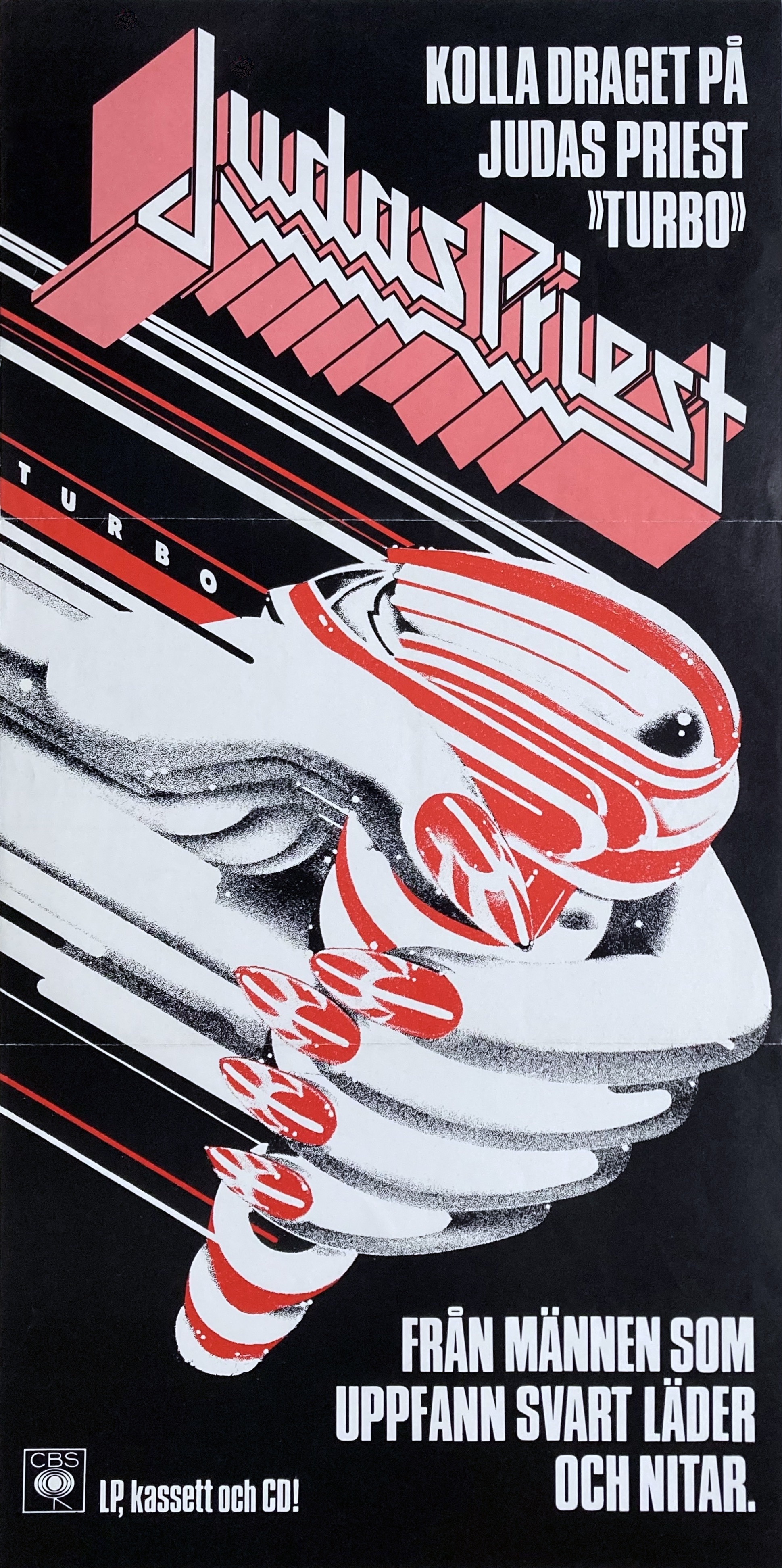 JUDAS PRIEST - Turbo (1986) LP Promoaffisch