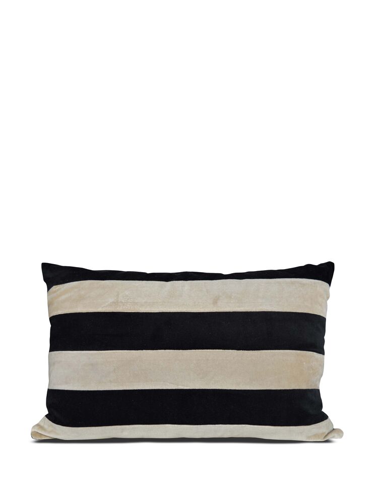 Sagaform Byon Kudde Pathi L, svart/beige 60x40 cm