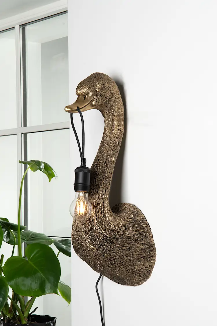 Vägglampa Svan - 59 cm