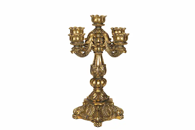 Kandelaber 5-Arm Julie - Guld - 34 cm - 2