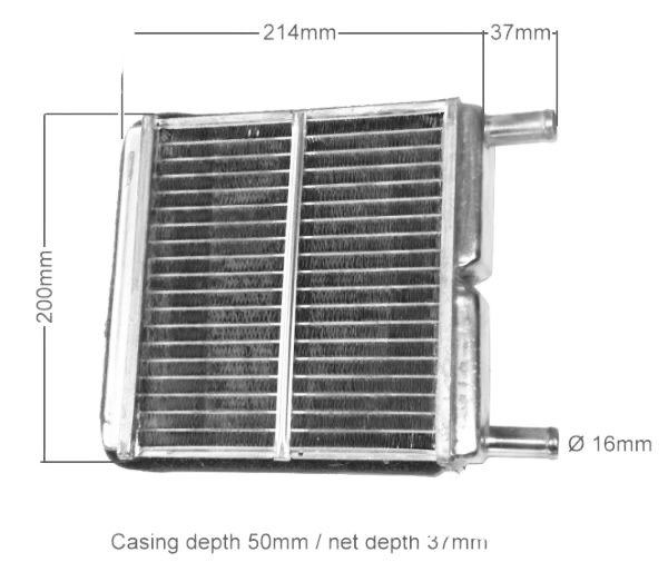 Heater matrix Cortina/Taunus