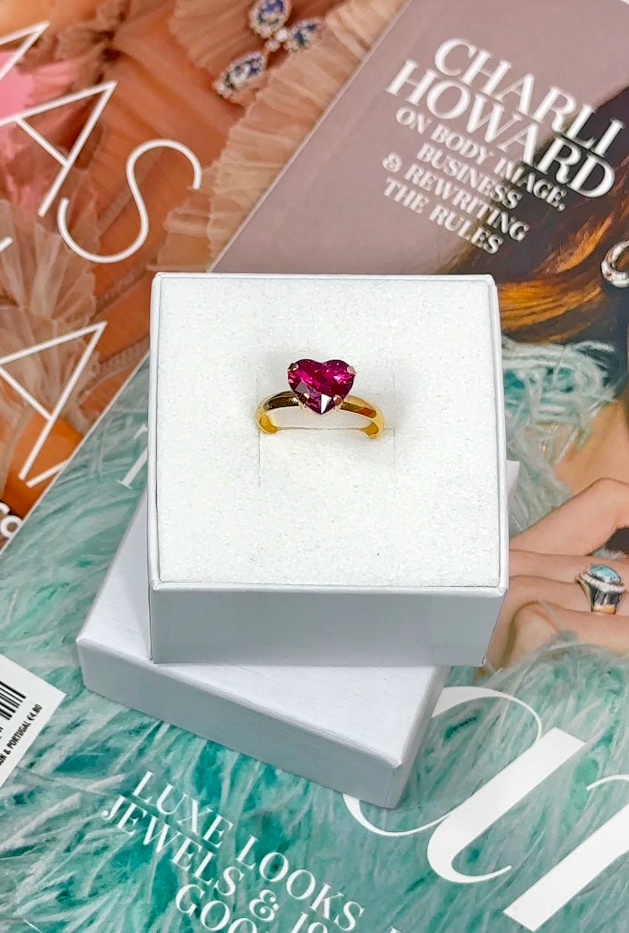 Ring Petite Forever Heart Dark Rose Gold