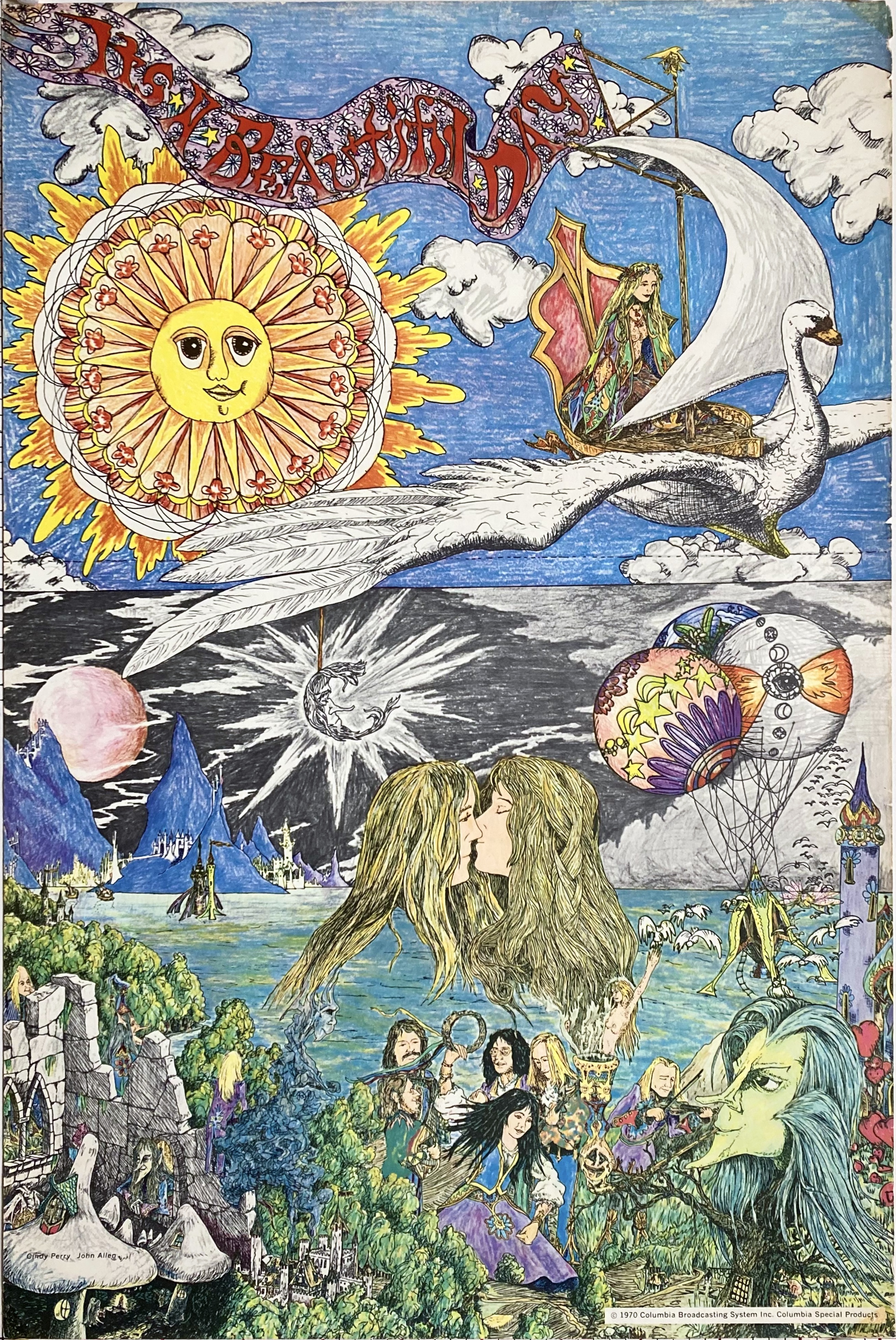 IT´S A BEAUTIFUL DAY (1970 ) LP Promo poster - 2