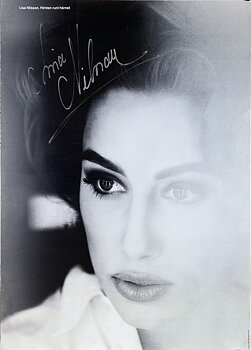 LISA NILSSON - Himlen runt hörnet (1992) SIGNED LP Promo poster