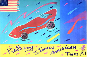 ROLLING STONES - American tour 81 (1981) Promo / Tour poster