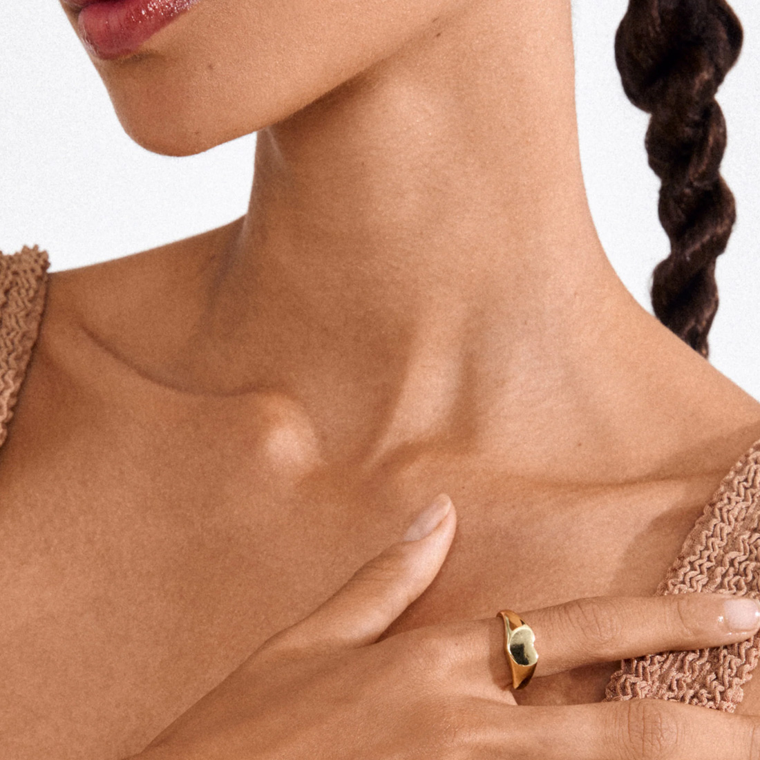 Pilgrim justerbar ring ARIN guld - 2
