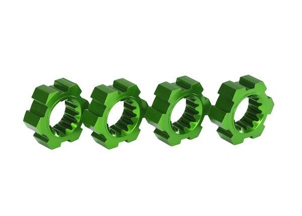 Traxxas Fälgnav Aluminium Grön (4) X-Maxx, XRT