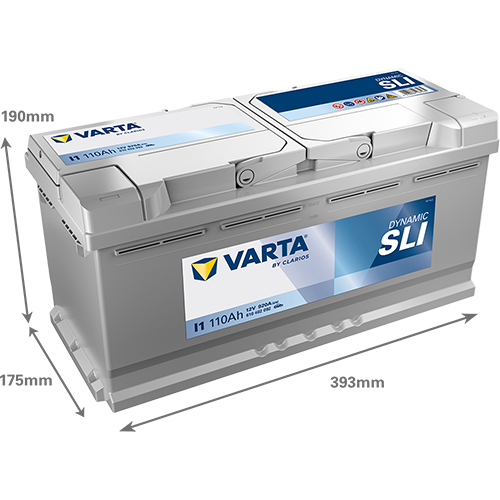 VARTA Silver Dynamic Batteri 12V 110AH 920CCA (393x175x190/190mm) +höger I1