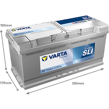 VARTA Silver Dynamic Batteri 12V 110AH 920CCA (393x175x190/190mm) +höger I1