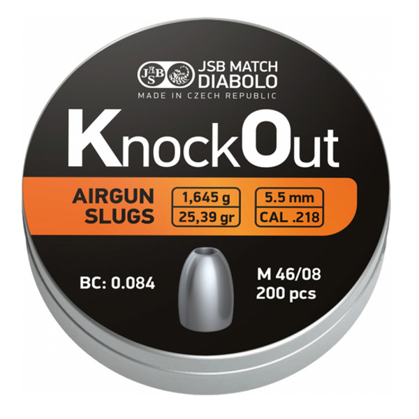 JSB KO Slugs 5,52mm - 1,645g 200st