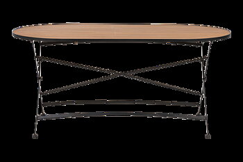 BREWER dining table Black/teak
