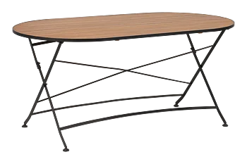 BREWER dining table Black/teak