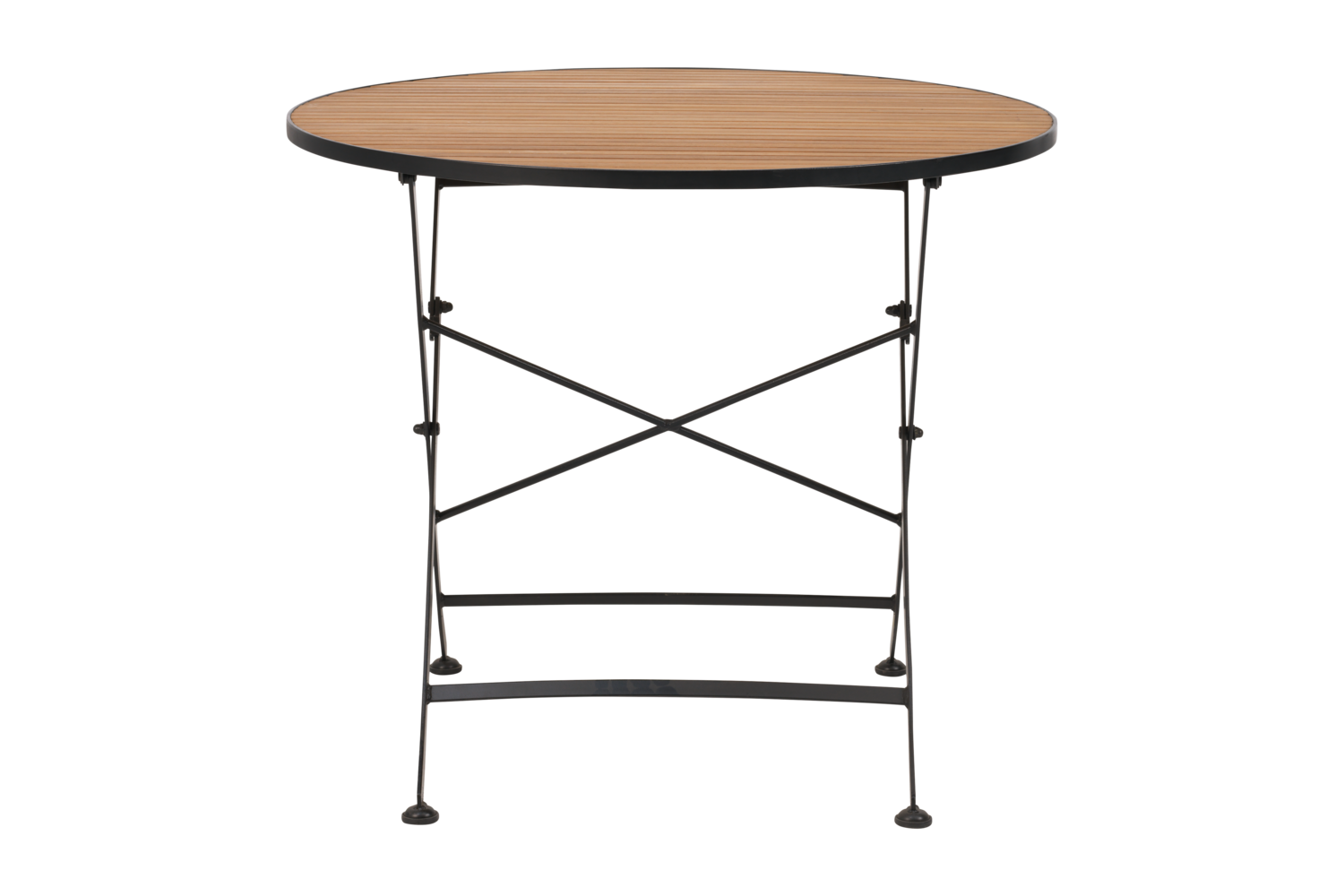 BREWER dining table Black/teak ø85 - 2