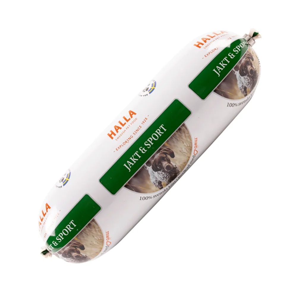 Halla steamed wet food fresh food grain-free dog food for the active dog