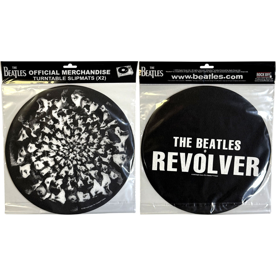 The Beatles Turntable Slipmat Set: Revolver & Faces (Retail Pack)