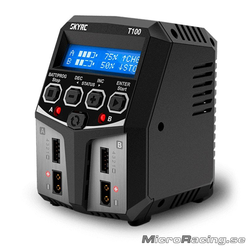 SKYRC - Charger T100, 240VAC 0.1-5A 2x50W