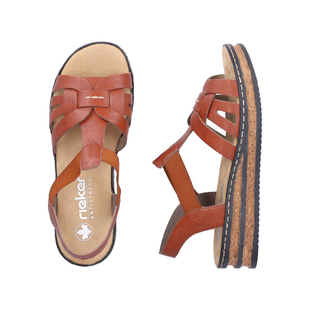 Rieker Skinnsandal Brun  - 8