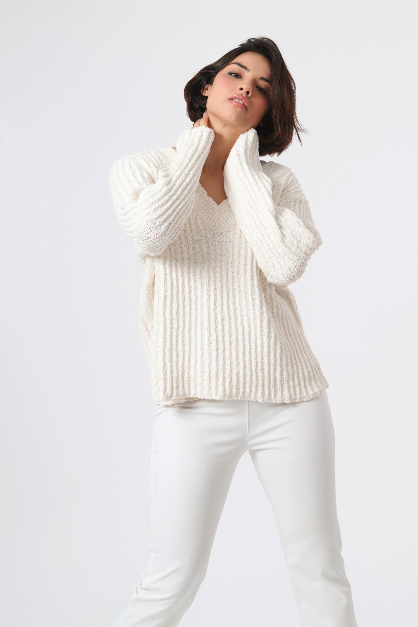 Karolina jumper  vit