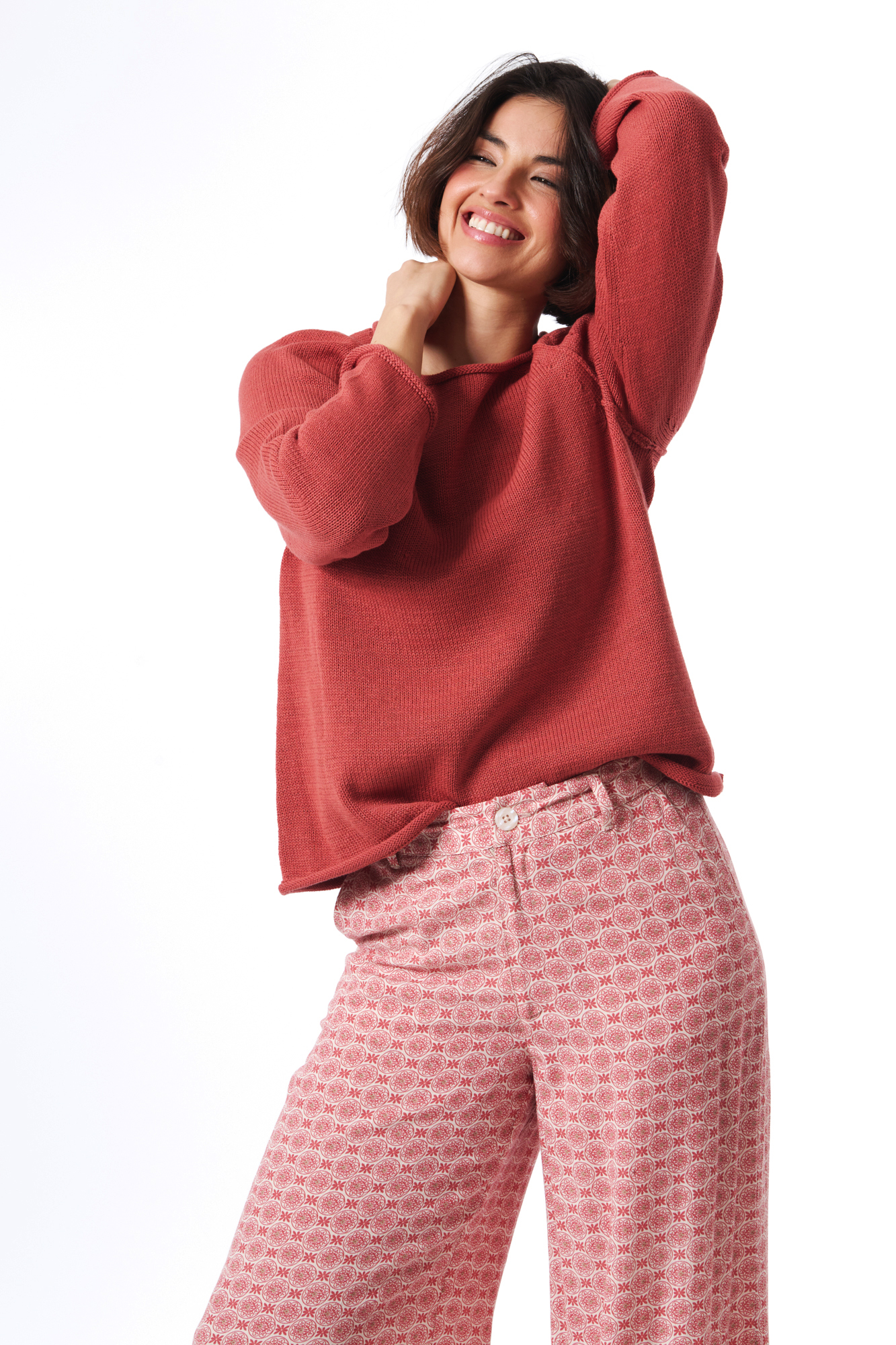 Kaspara jumper  terracotta - 2