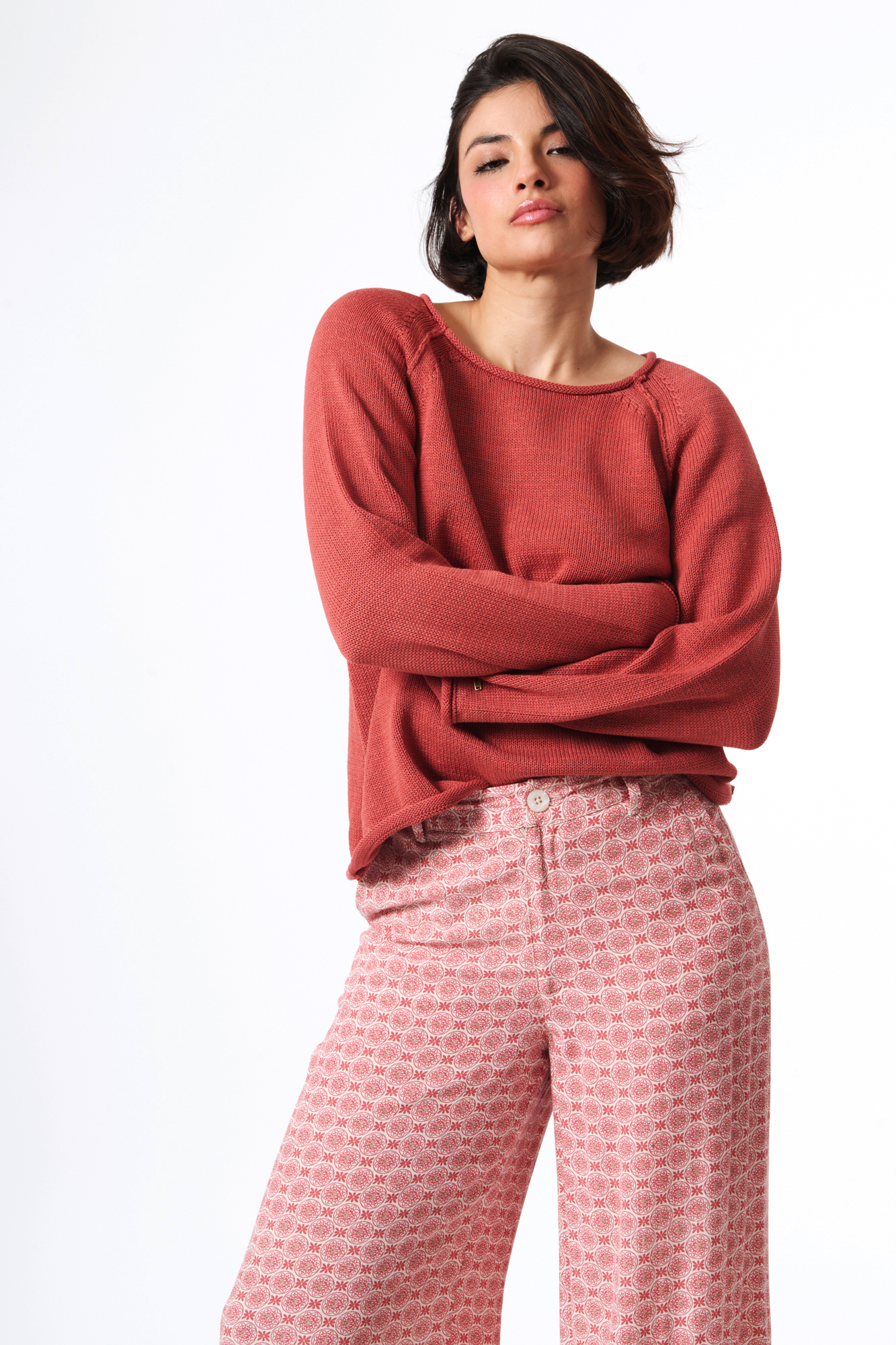 Kaspara jumper  terracotta - 4