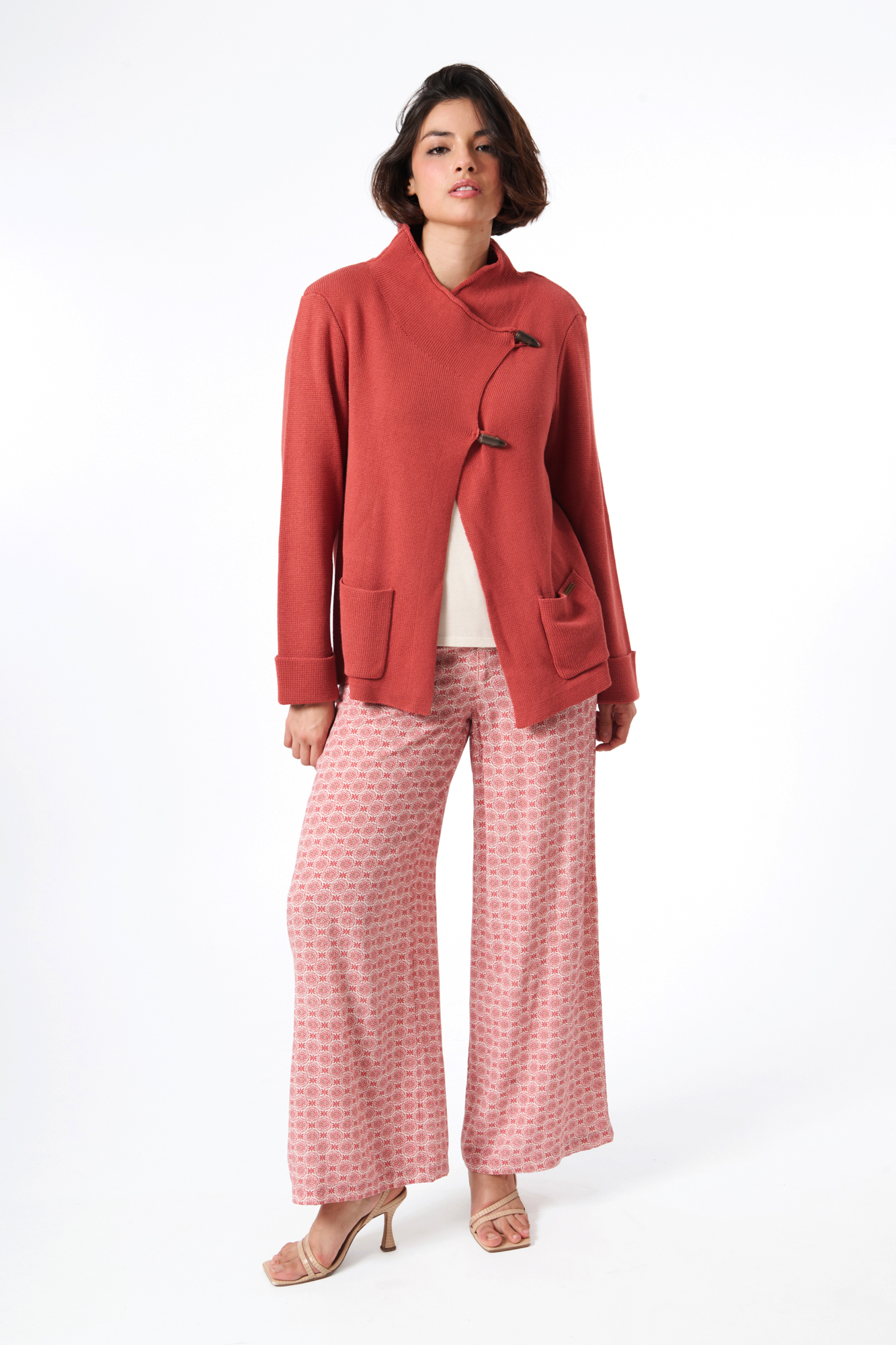 Katja cardigan  terracotta - 2