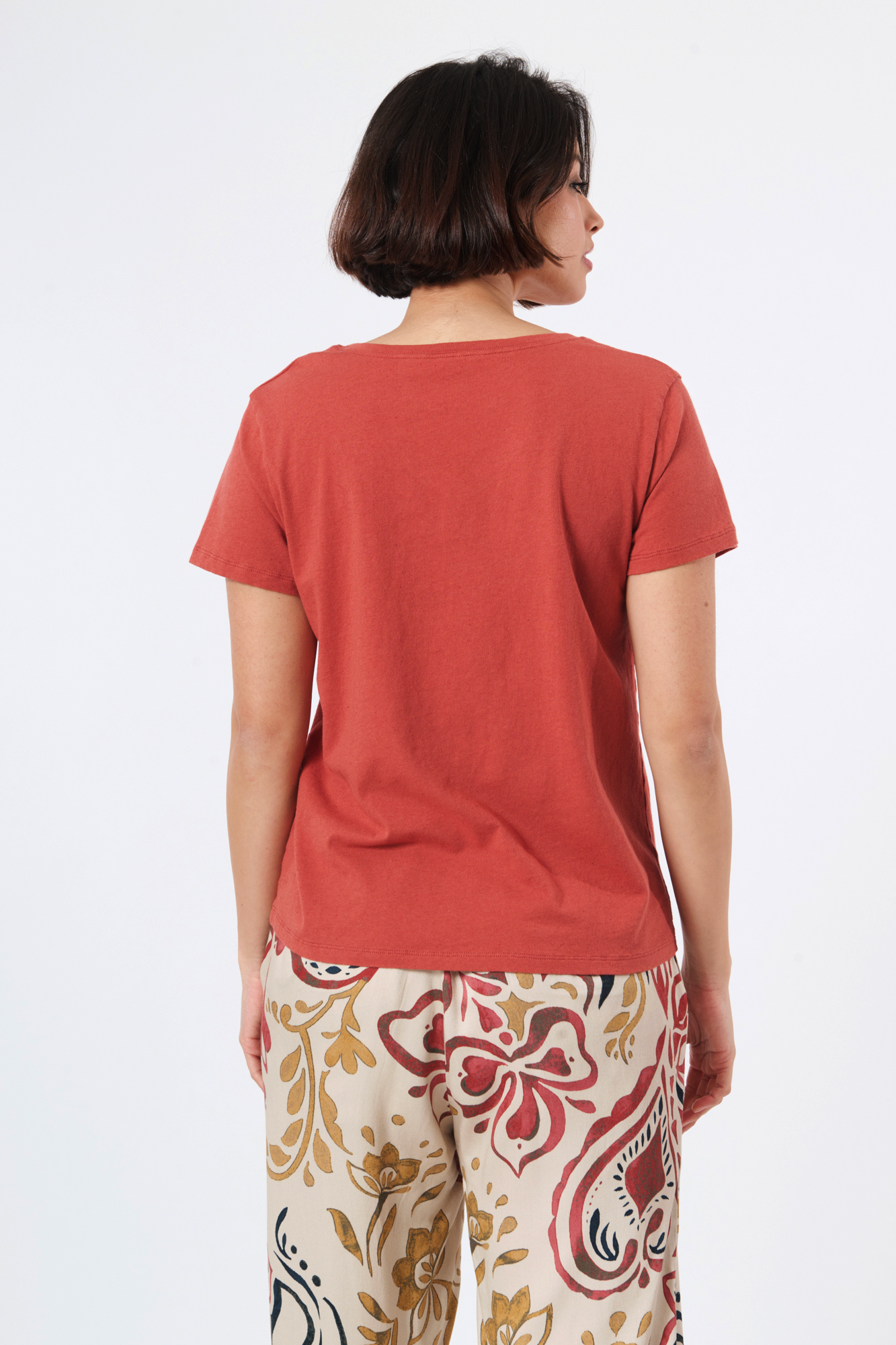 Lisen t-shirt  terracotta - 4