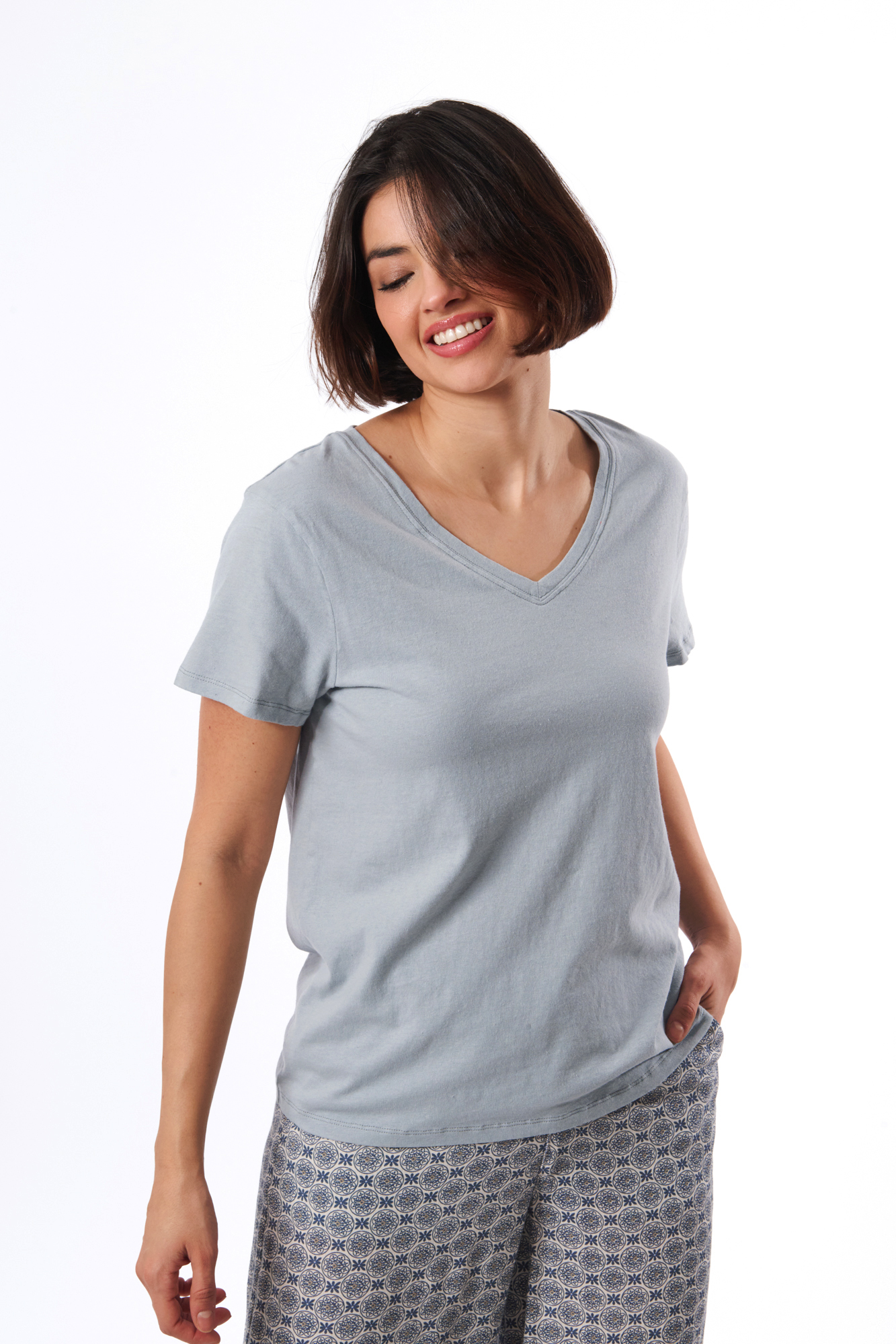 Lisen top  aqua - 5