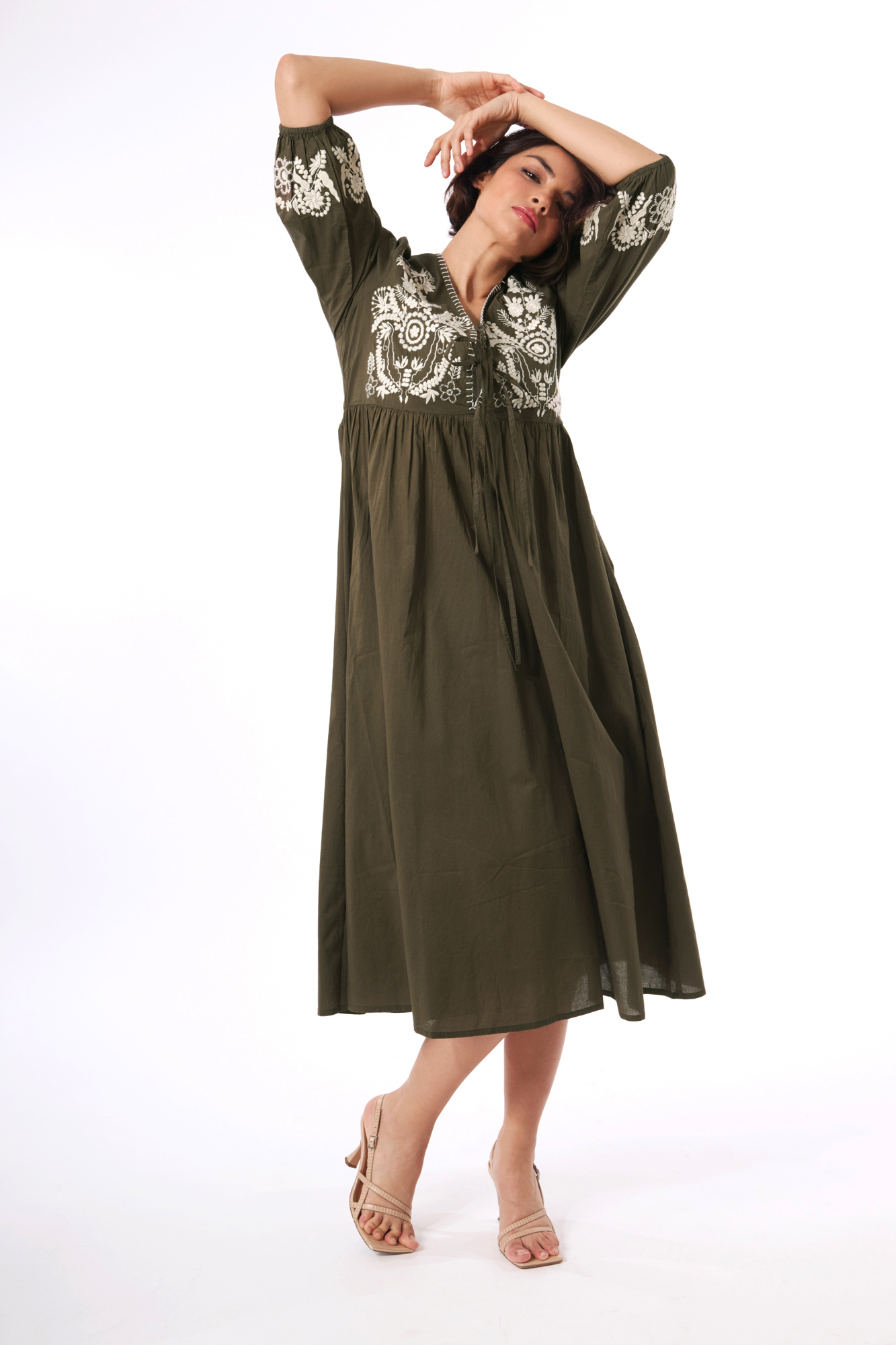 Josefine dress  evergreen