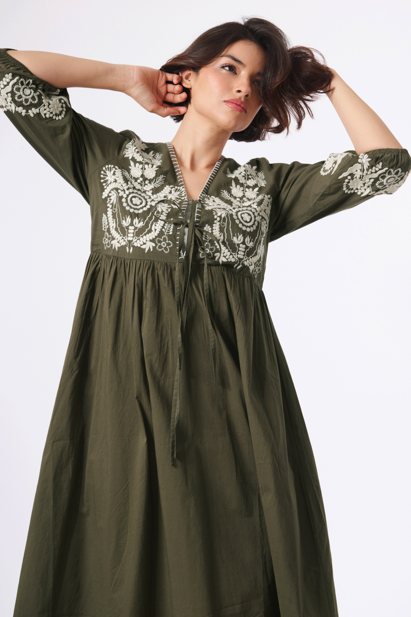 Josefine dress  evergreen - 4