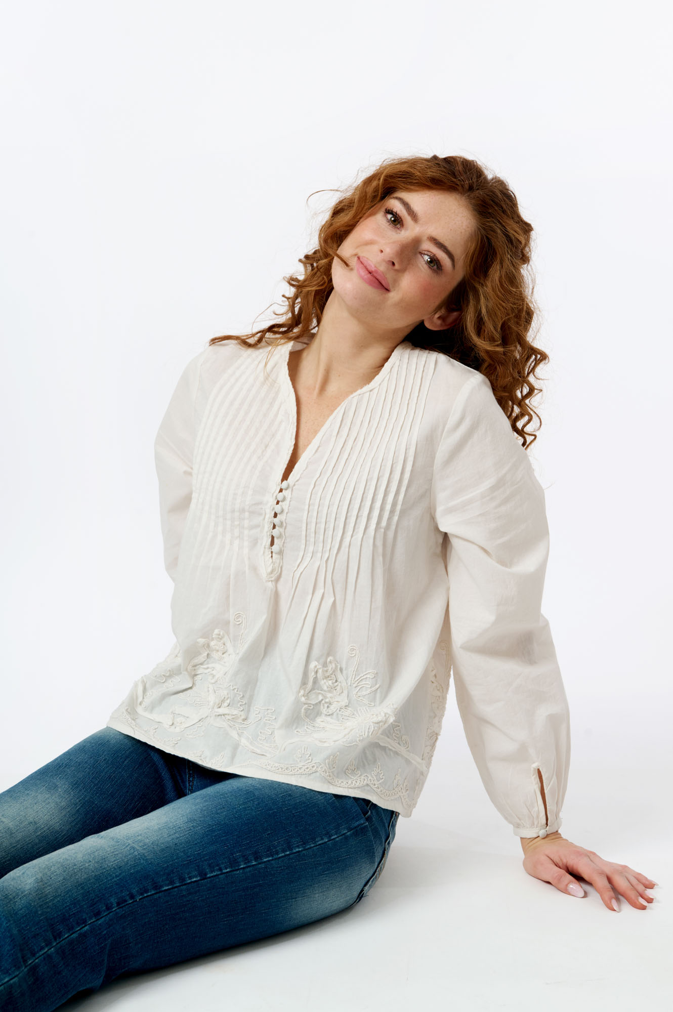 Janicke blus  oyster - 5