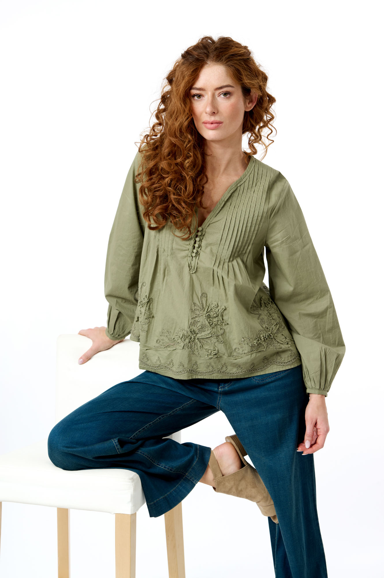 Janicke blus  lemongrass