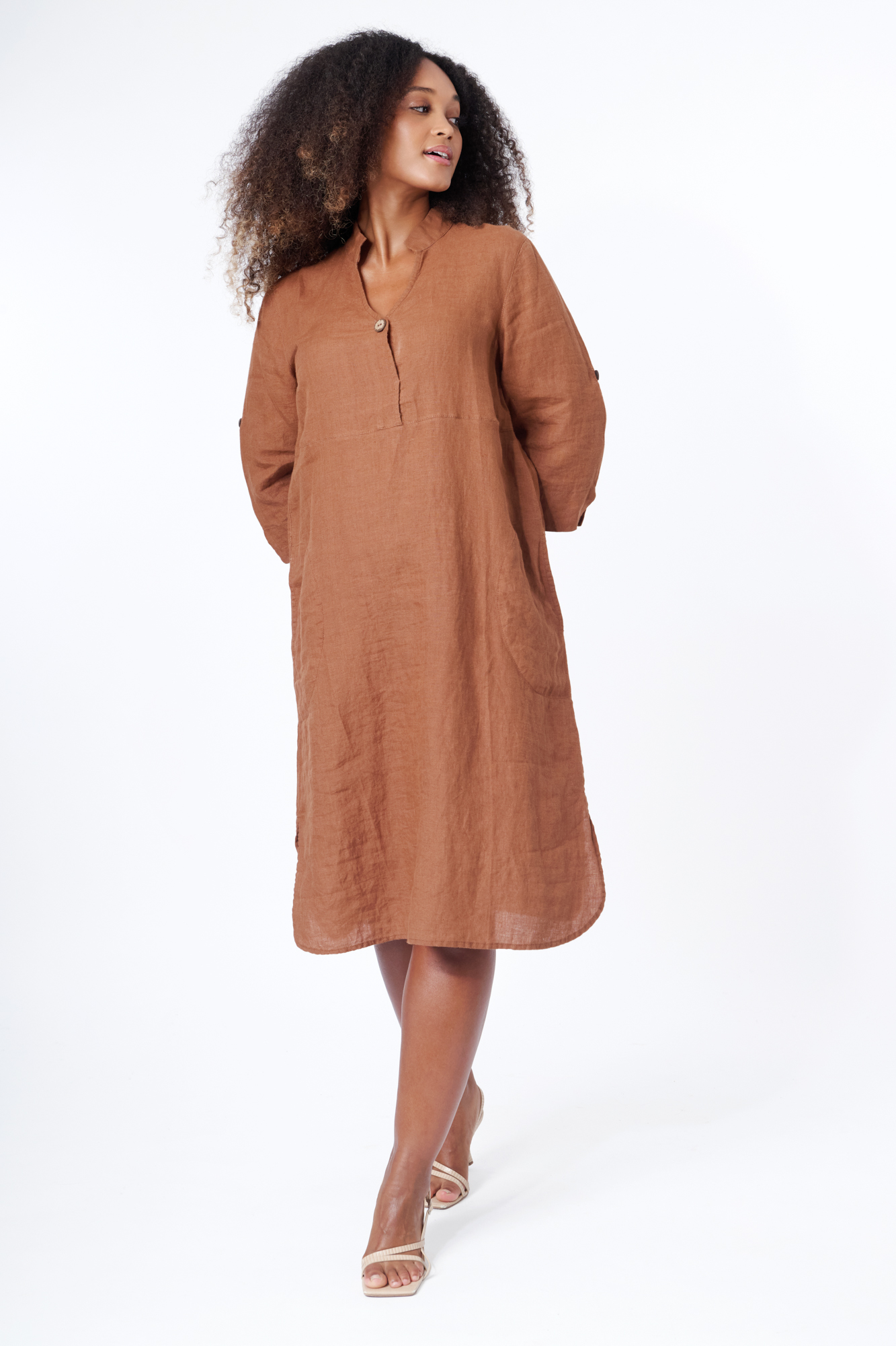 Julia dress  tan - 4