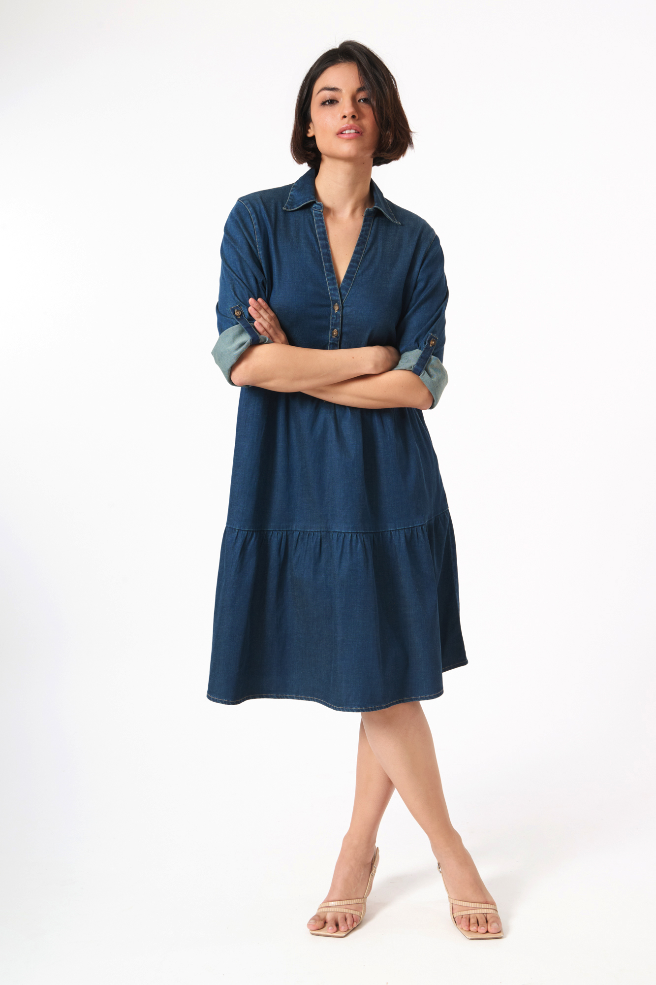 Jelena dress  lt. denim - 5