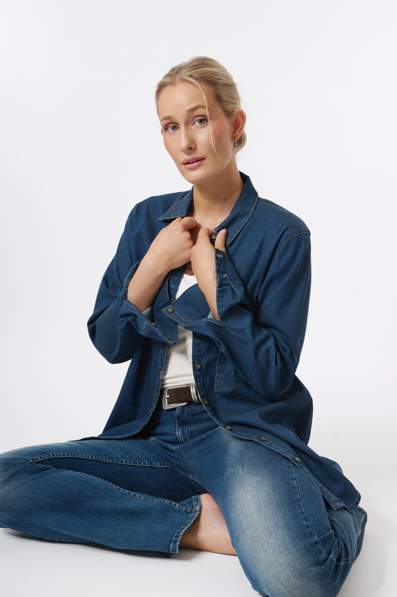 Jofina skjorta  lt. denim - 7