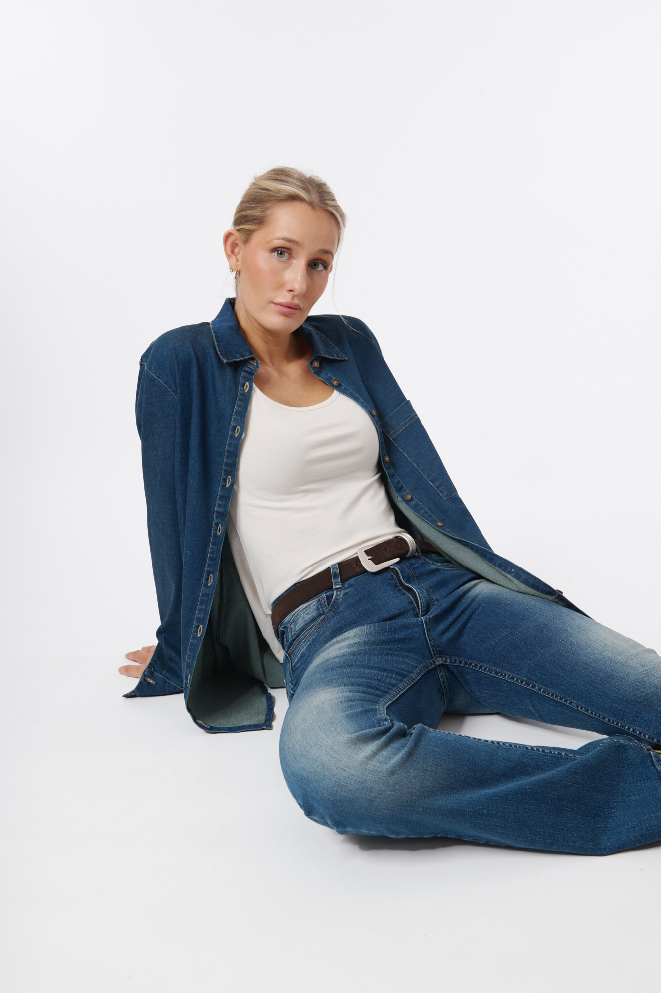 Jofina skjorta  lt. denim