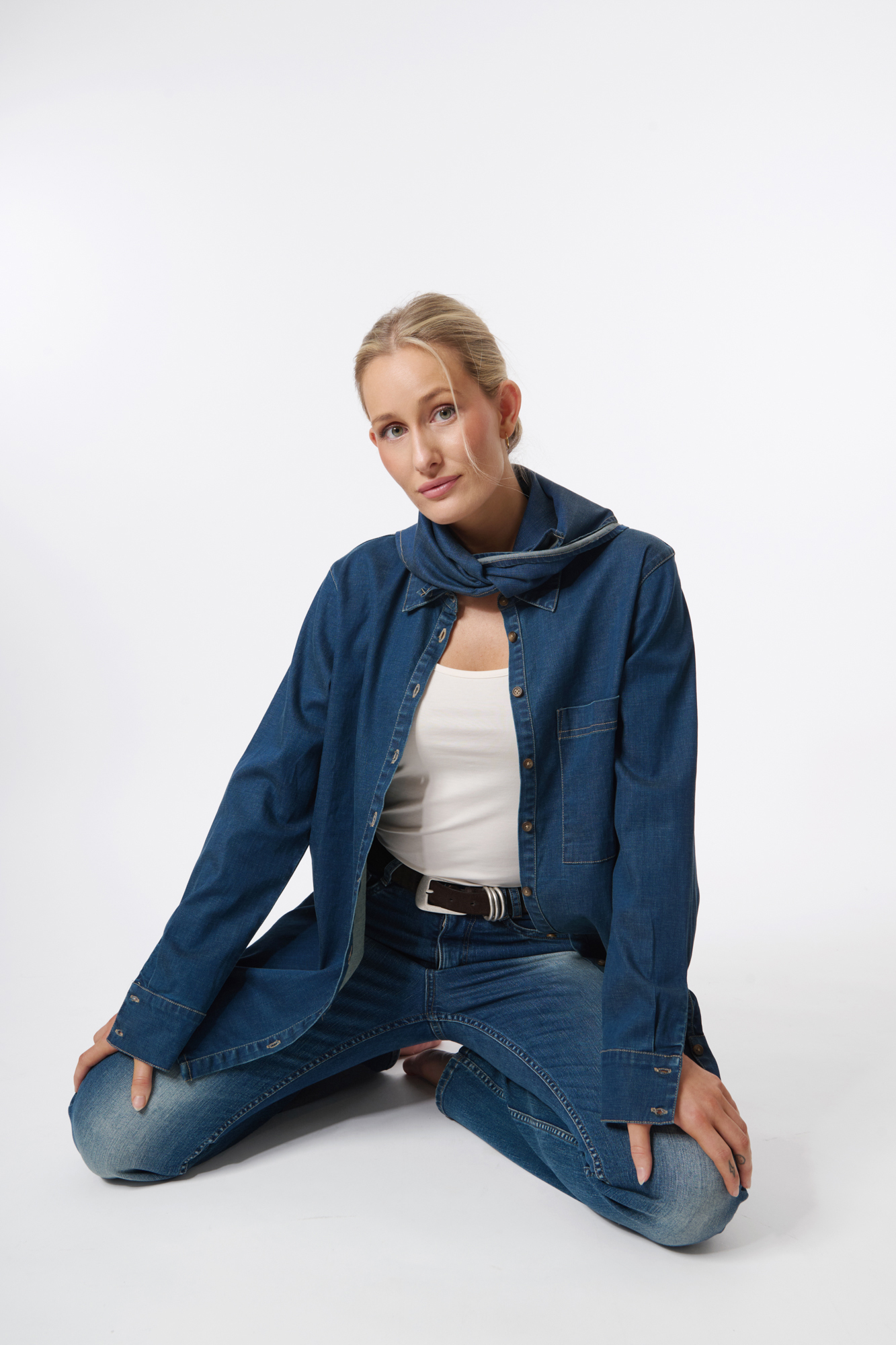 Jofina skjorta  lt. denim - 9