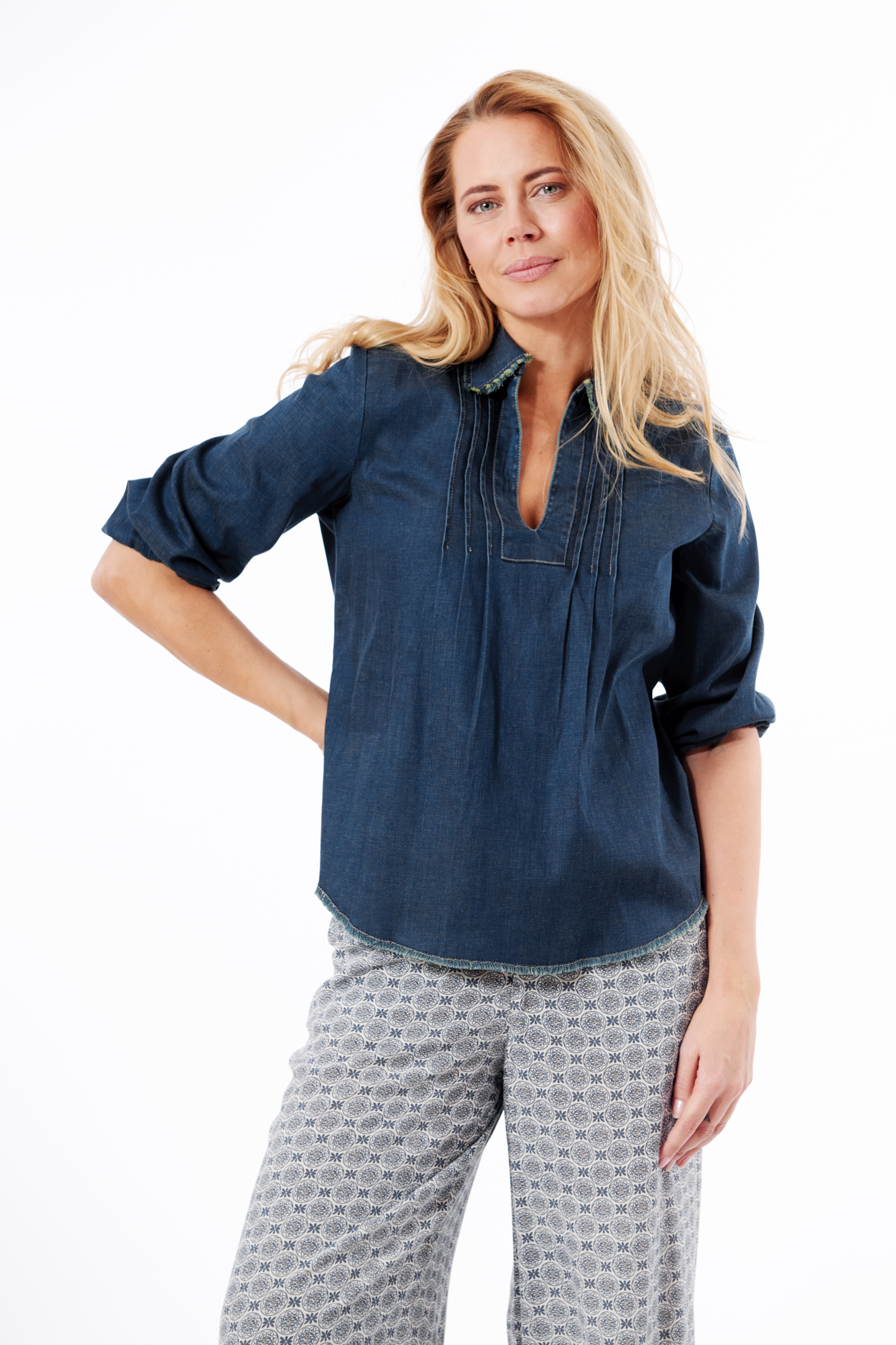 Jorun blus  lt. denim - 4