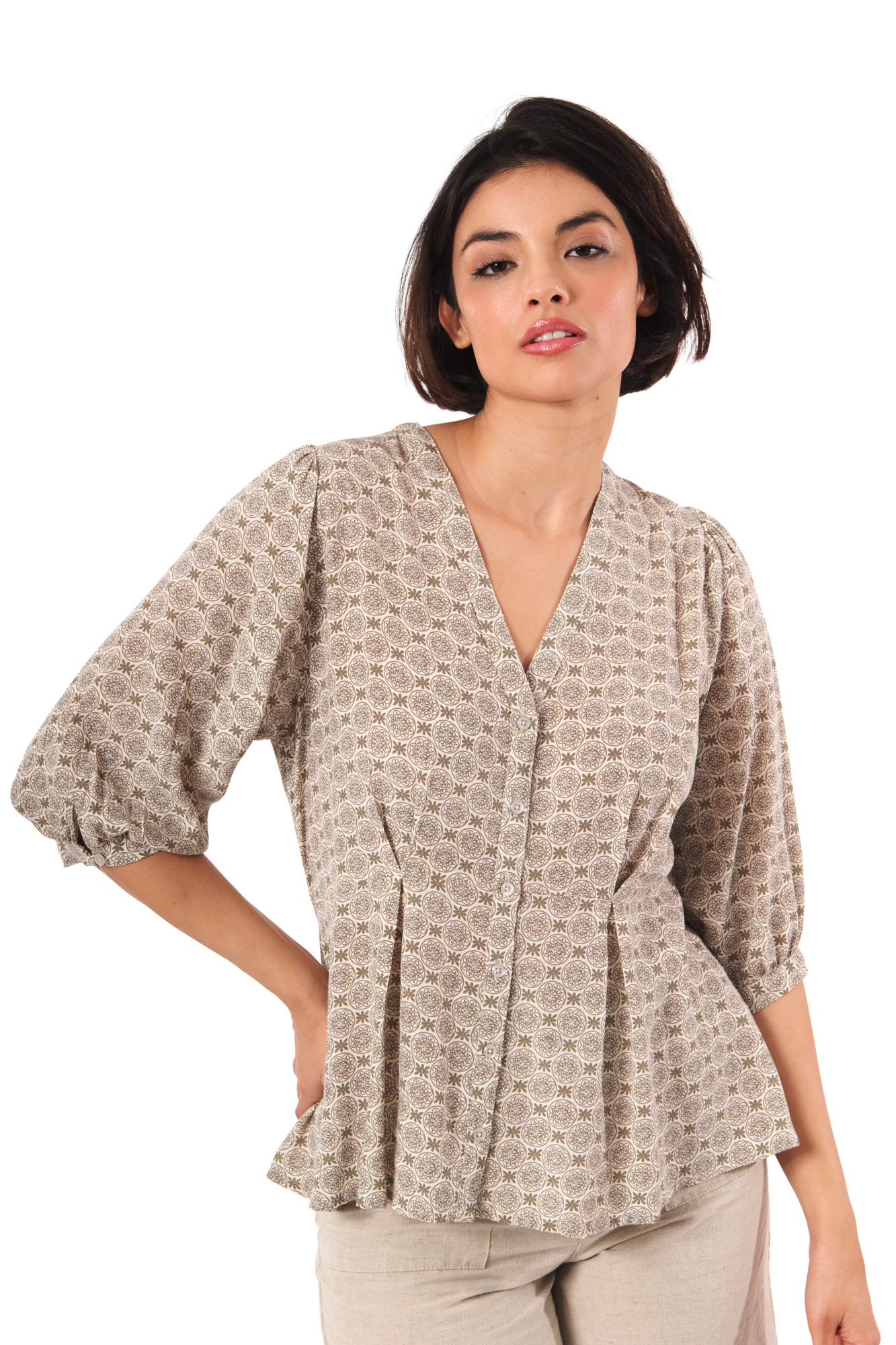 Jytte blus  lemongrass - 2