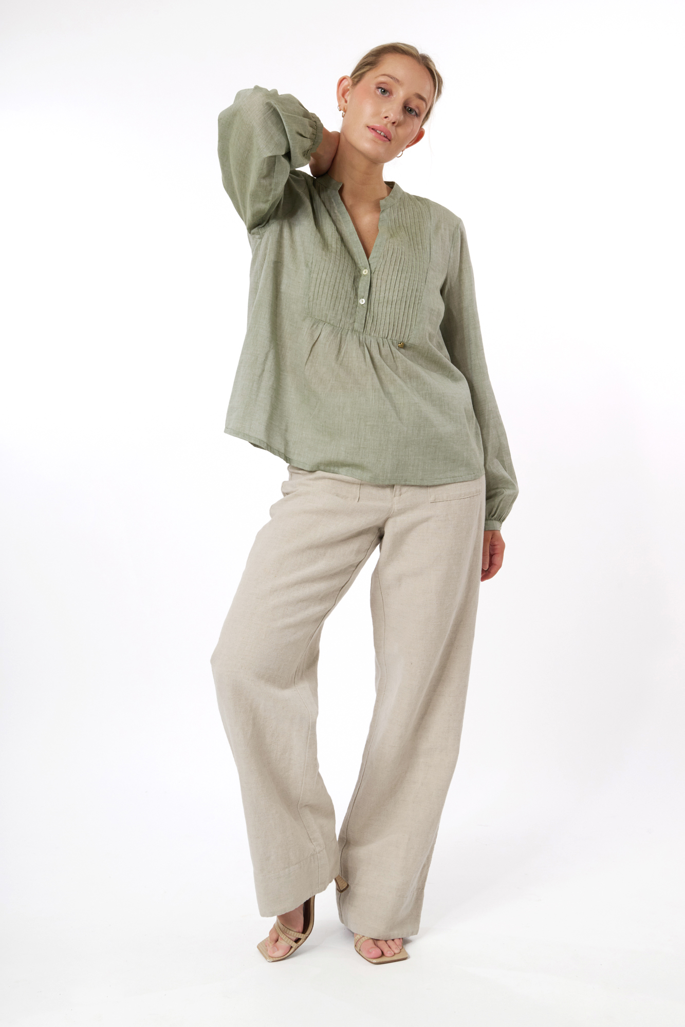 Junie blus  lemongrass - 3