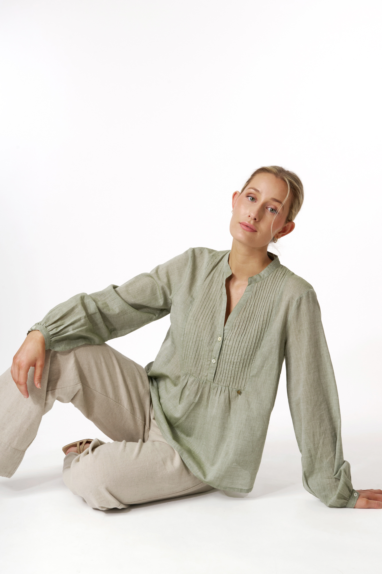 Junie blus  lemongrass - 5