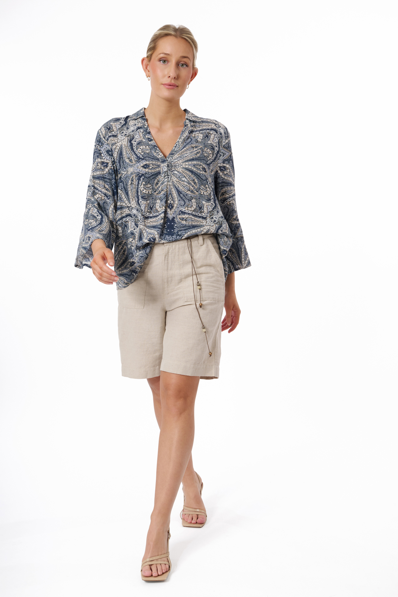 Justina shorts  linne - 2