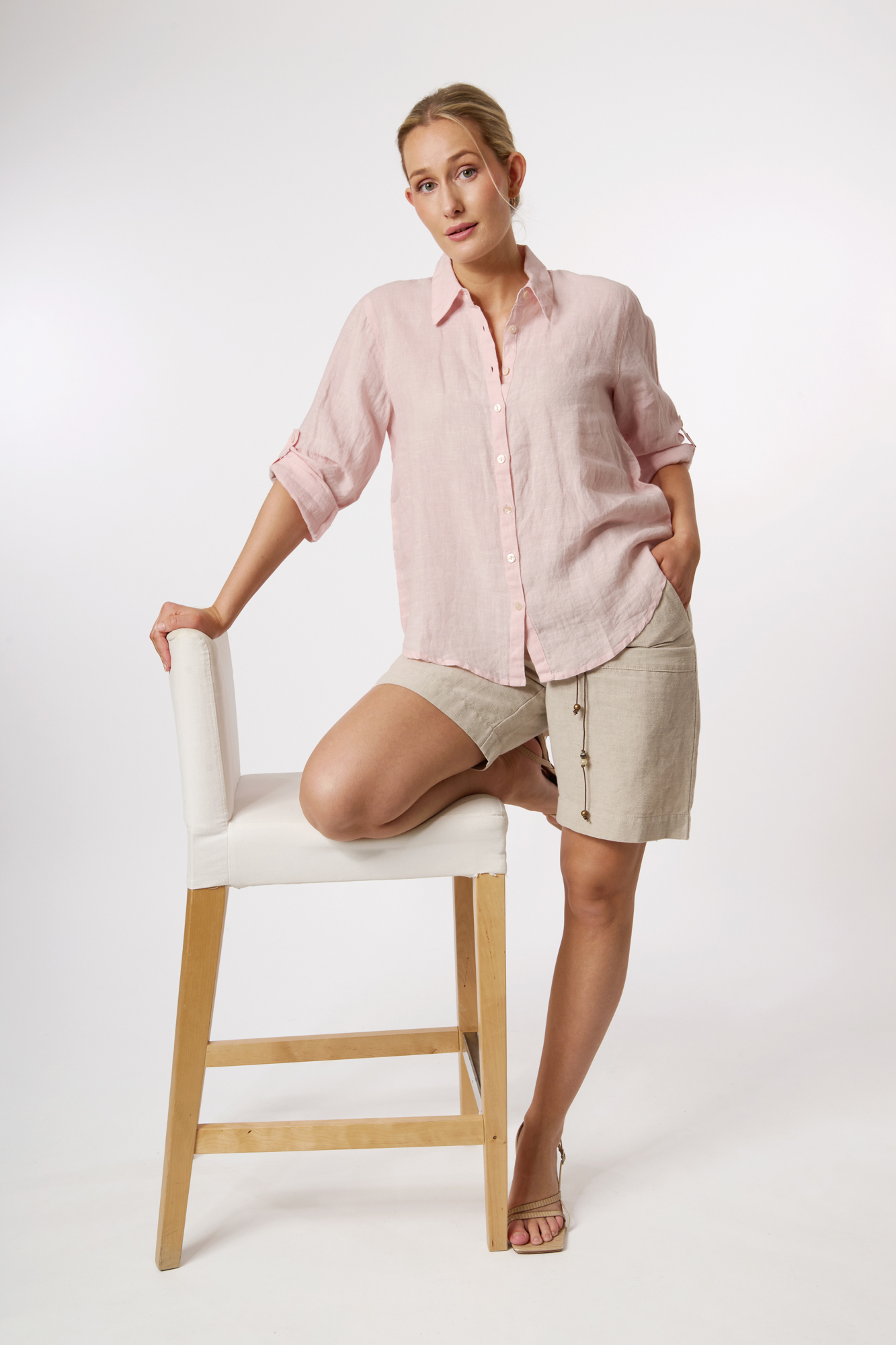 Justina shorts  linne - 27