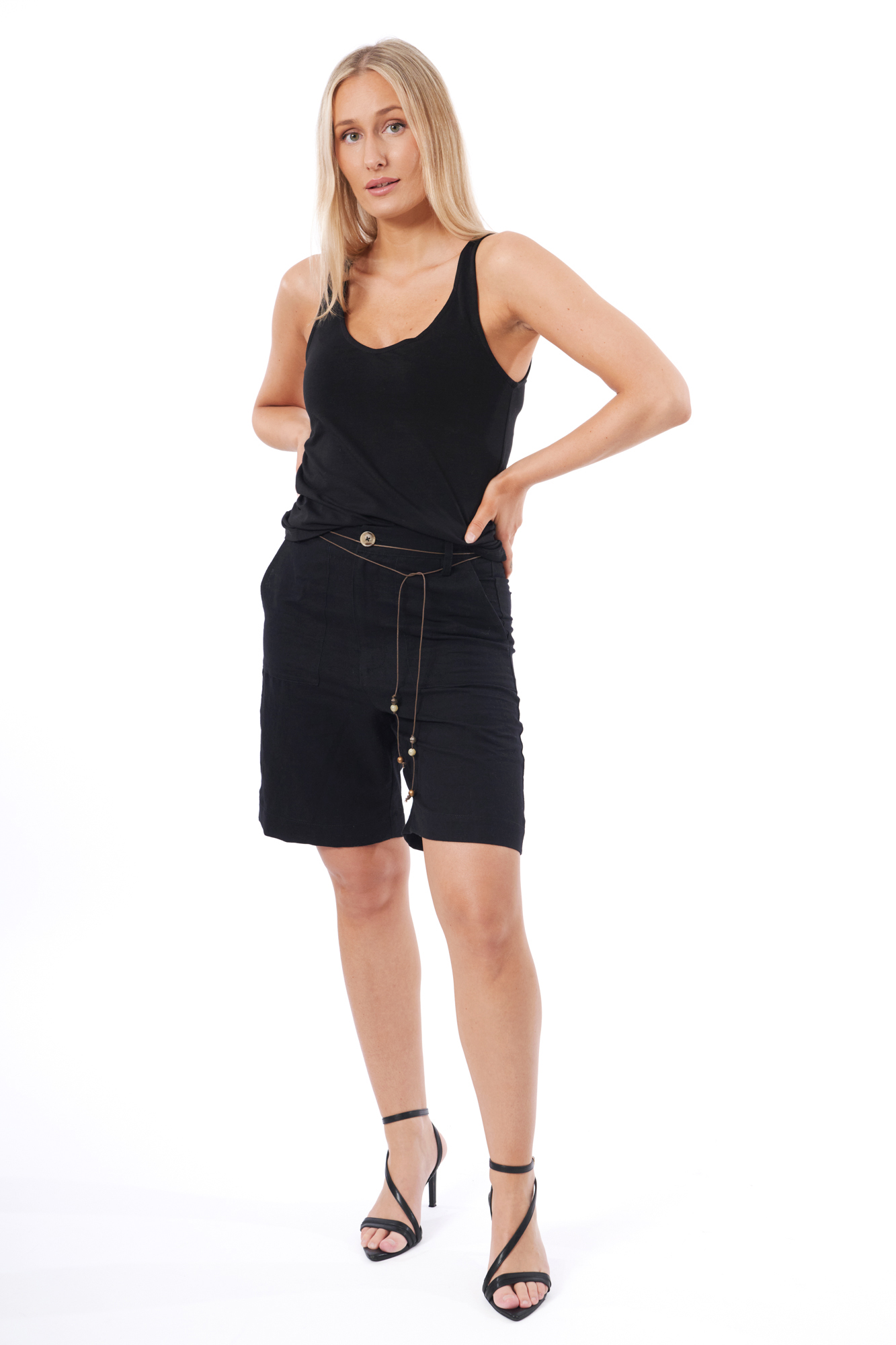 Justina shorts  svart - 6