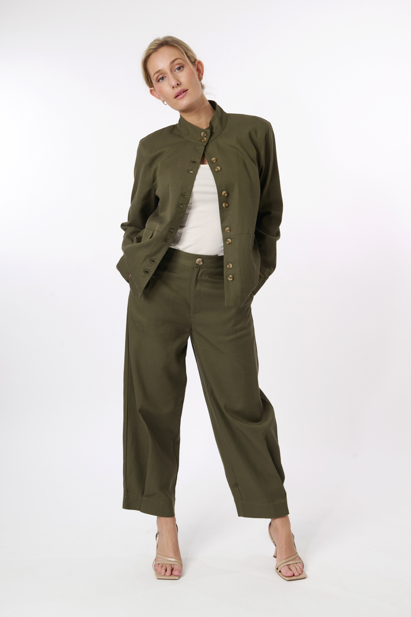 Jannie trouser  evergreen