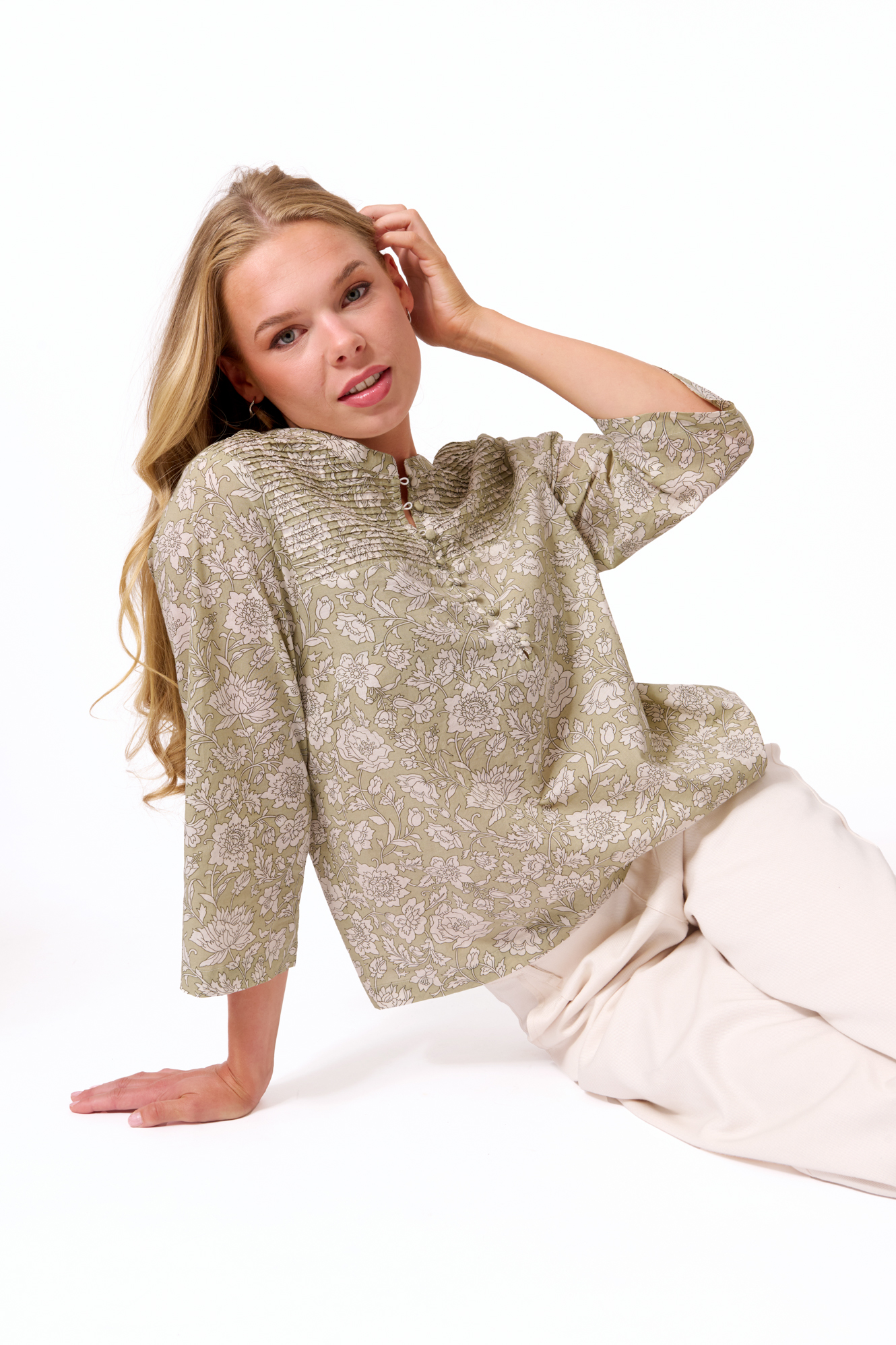 Jennifer blus  matcha - 4
