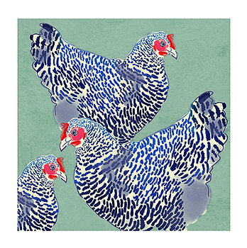 Bday Open / Three Lovely Ladies, Greeting Card