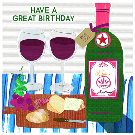 Bday Open / Pimpernel, Greeting Card